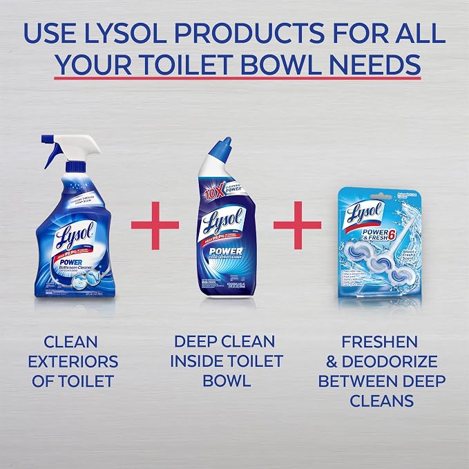Lysol Toilet Bowl Cleaner, 24 Ounces (Atlantic Fresh Scent)