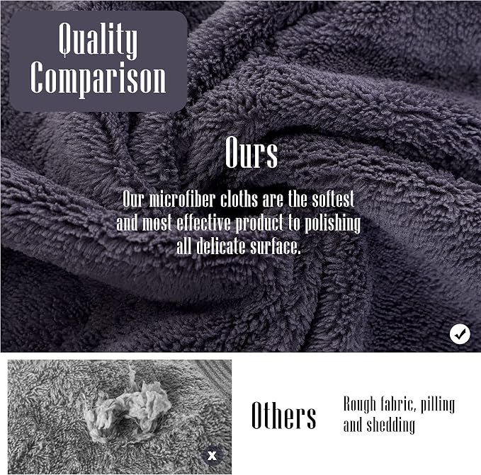 Sunny zzzZZ 24 Pack Kitchen Dishcloths - Does Not Shed Fluff - Reusable Dish Towels, Dish Cloths, Super Absorbent Coral Fleece Cleaning Cloths, Nonstick Oil Washable Fast Drying, 10 x 20 Inch (Grey)