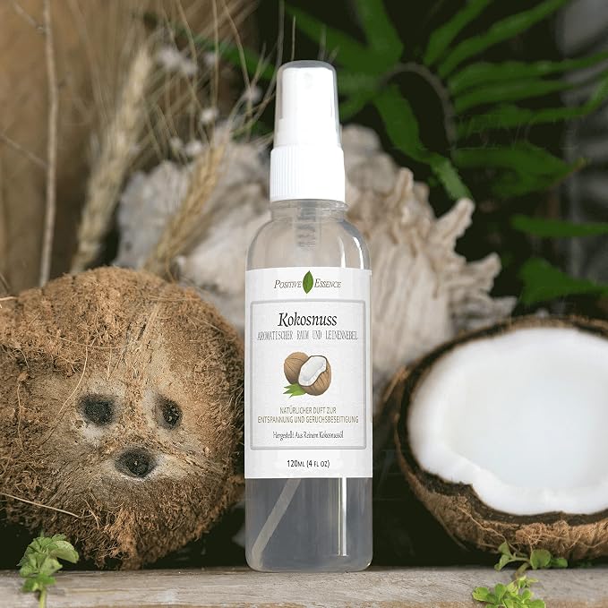Virgin Coconut Linen and Room Spray, Natural Aromatic Mist Made with Pure Virgin Coconut Oil, Relax Your Body & Mind, Perfect as a Bathroom Air Freshener Odor Eliminator