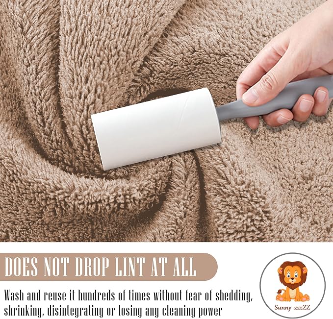 Sunny zzzZZ 24 Pack Kitchen Dishcloths - Does Not Shed Fluff - Reusable Dish Towels, Dish Cloths, Super Absorbent Coral Fleece Cleaning Cloths, Nonstick Oil Washable Fast Drying, 10 x 10 Inch (Brown)