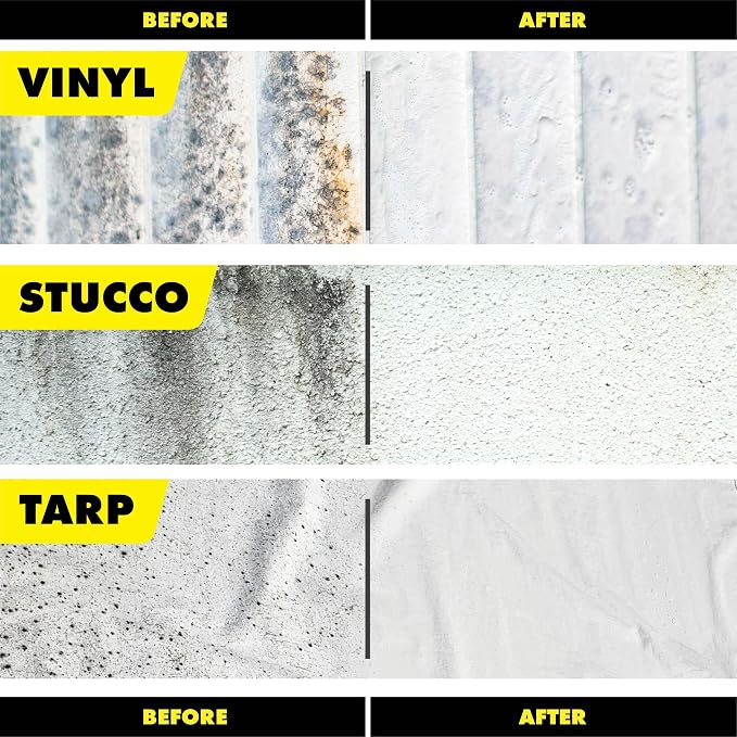 STAR BRITE Mold Stain & Mildew Stain Remover – Lifts Dirt & Removes Mildew Stains on Contact - 32 OZ (085632)