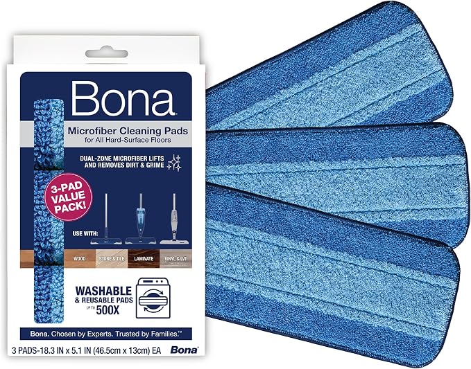 Bona Mop Microfiber Cleaning Pad for Hardwood & Hard Surface Floors