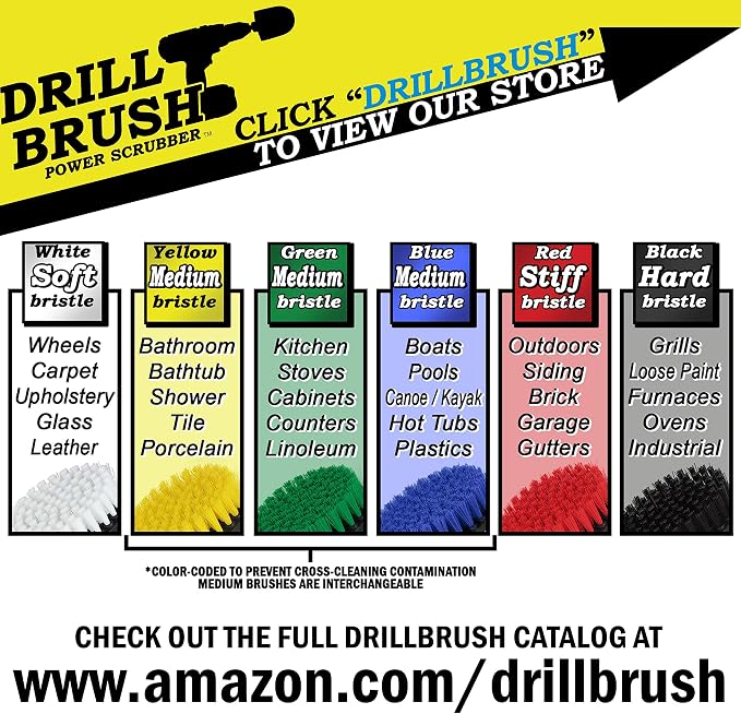 Aquatic Cleaning Supplies - Pool Cleaning Brush - Boat Carpet Cleaner Tools | Pool Accessories Kit - Brush for Pool Maintenance and Upkeep - Pool Liner Cleaning Solutions - Diving Board Cleaning Brush