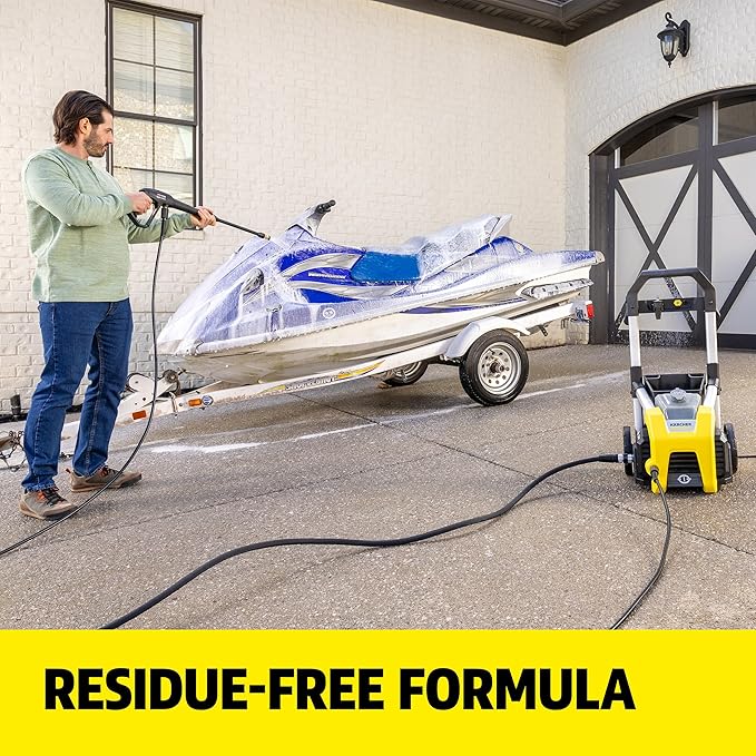 KÄRCHER Vehicle Wash and Wax, Pressure Washer Detergent | Cleans Cars, Bikes, Trucks, Boats and More, Highly Concentrated, Makes up to 40 gal of Cleaner