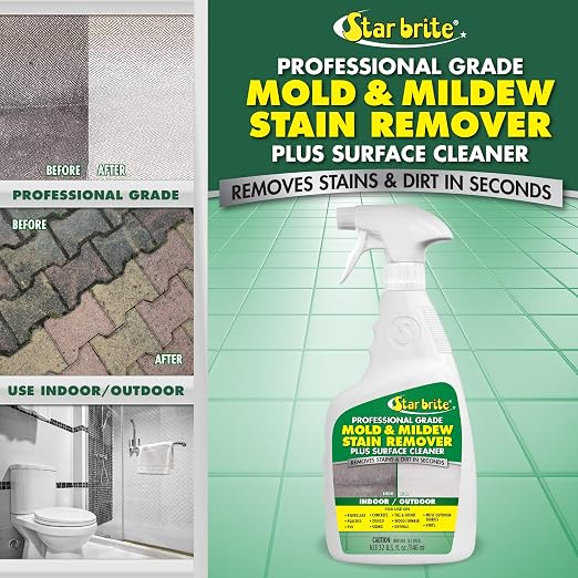STAR BRITE Professional Grade Mold & Mildew Stain Remover - 32 OZ (120032)