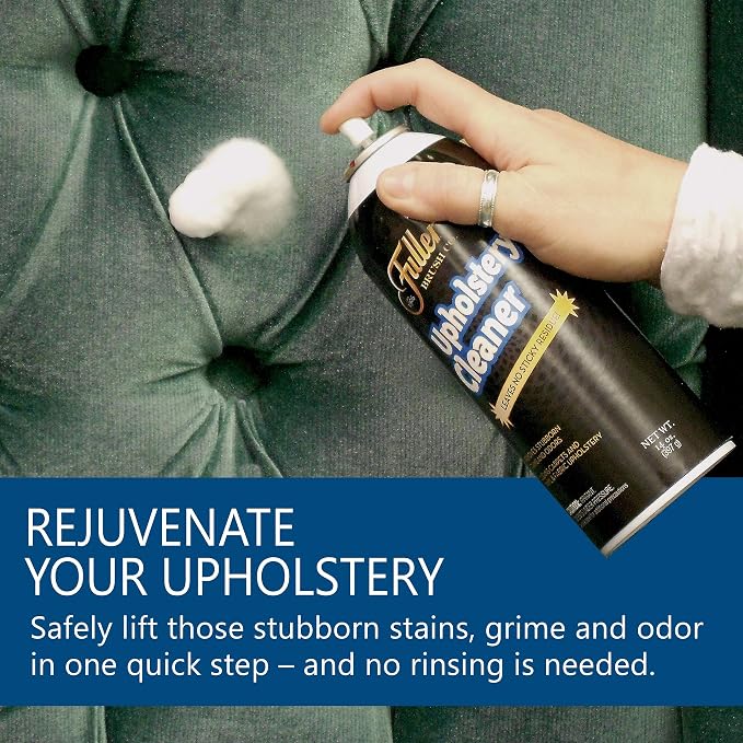 Fuller Brush Upholstery Cleaner – Foaming Multi-Surface Spray for Fabric, Carpet, Vinyl & Car Seats – Removes Stains & Odors Without Residue – Restores & Refreshes – 22 oz (Pack of 2)