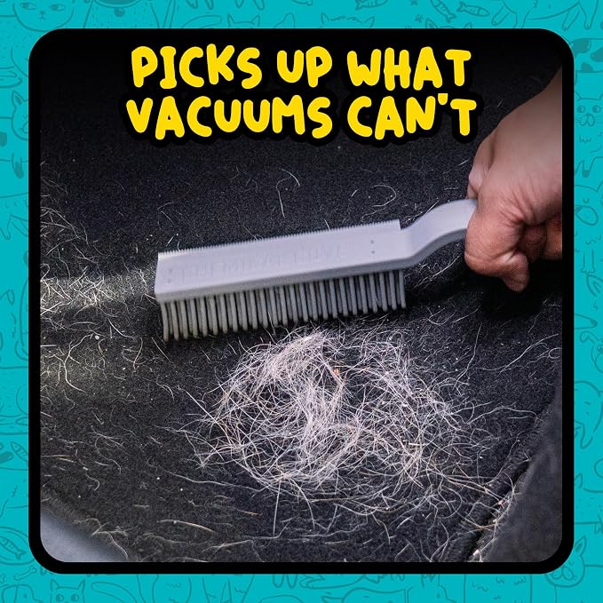 Chemical Guys, Multi-Surface Pet Hair Removal Brush for Upholstery & Carpet | Rubber bristles pull pet hair, lint and debris off seats, carpet and upholstery in cars and at home
