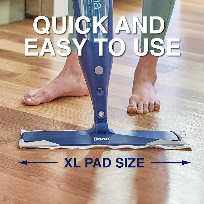 Bona Multi-Surface Floor Cleaning Pads - 18 Count | Heavy-Duty, Disposable, Microfiber Pads for Easy Floor Cleaning