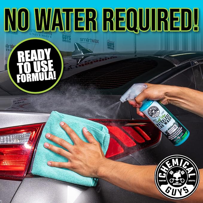 Chemical Guys, Swift Wipe Waterless Car Wash Spray, High Lubrication, 16 oz | Spray and wipe to clean and shine paint, glass and wheels with no water, a slick gloss for quick washes anywhere