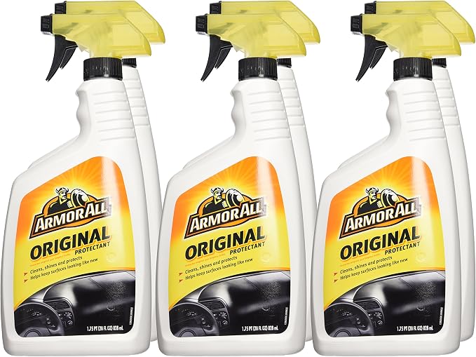 Armor All Interior Car Cleaner Spray Bottle, Protectant Cleaning for Cars, Truck, Motorcycle, 28 Fl Oz, Pack of 6, 10228-6PK