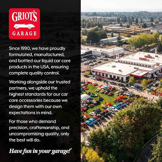 Griot's Garage Plastic All-in-One, Polish, Restore, and Protect Vehicle Lights, Gauges, B-Pillars, Windscreens and More, Ceramic Infused Protection, 16oz, 10872