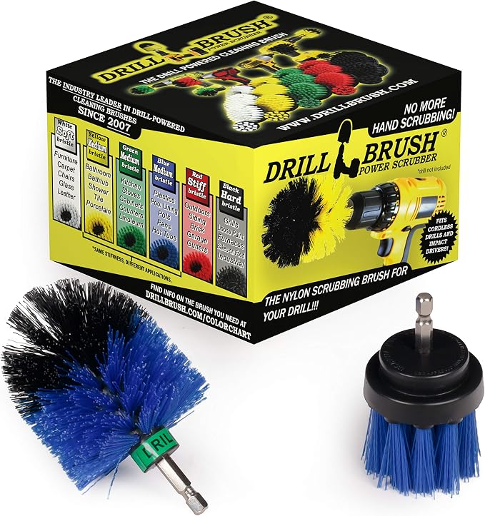 Aquatic Cleaning Supplies - Pool Cleaning Brush - Boat Carpet Cleaner Tools | Pool Accessories Kit - Brush for Pool Maintenance and Upkeep - Pool Liner Cleaning Solutions - Diving Board Cleaning Brush