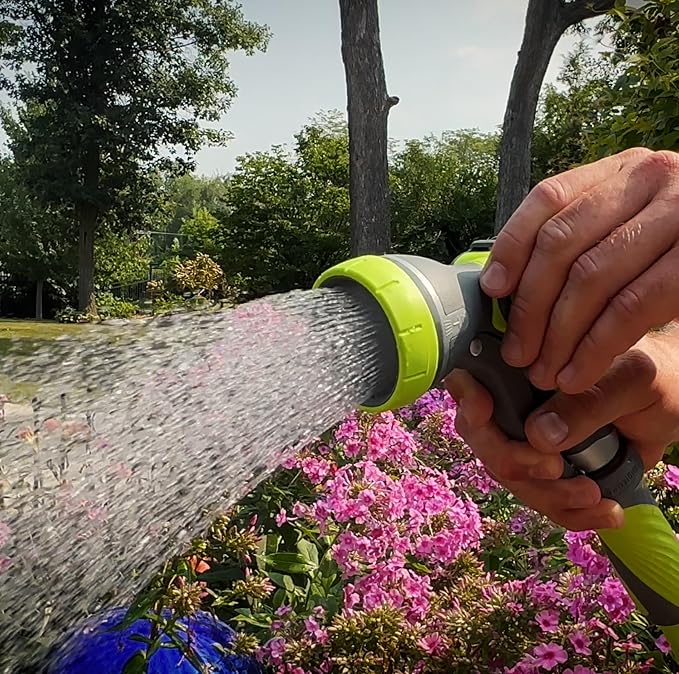 Flexzilla Garden Hose Nozzle - Heavy Duty Pistol Grip, NFZG61, ZillaGreen™ (Pack of 3)