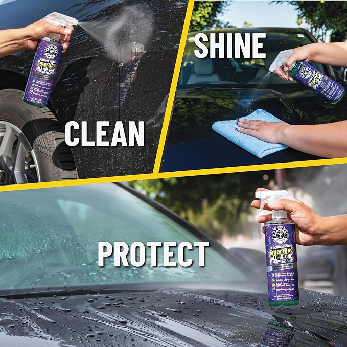 Chemical Guys, Raging Rhino Exterior, Interior & Tire Shine Kit | All-in-one exterior spray, interior cleaner, tire shine, microfiber towels and applicators in a storage bag, giftable set