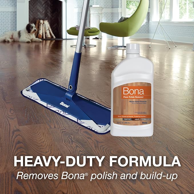Bona Floor Polish Remover - Covers 200sqft - 32 Fl Oz (Pack of 8)