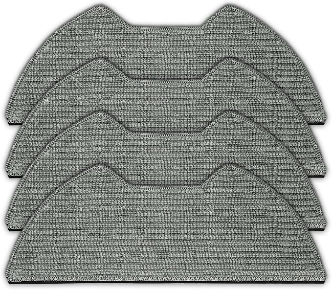 (4 Pack) UR2650WS Replacement Mop Pads Compatible with Shark Matrix Plus 2-in-1 Robot Vacuum Cleaner, Washable Mop Cloths, Mop Pad Refill Accessories kit, Mopping Pads