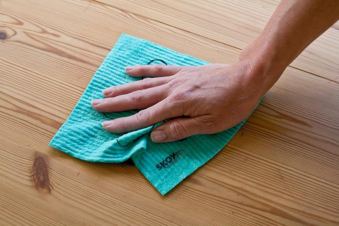 Skoy Cloth - 2-Pack Eco-Friendly & Reusable Swedish Dishcloth, for Kitchen & Household Use, Plastic-Free Packaging, Dishwasher Safe, Designer Series – Pride/Freedom, White Skoy Cloth