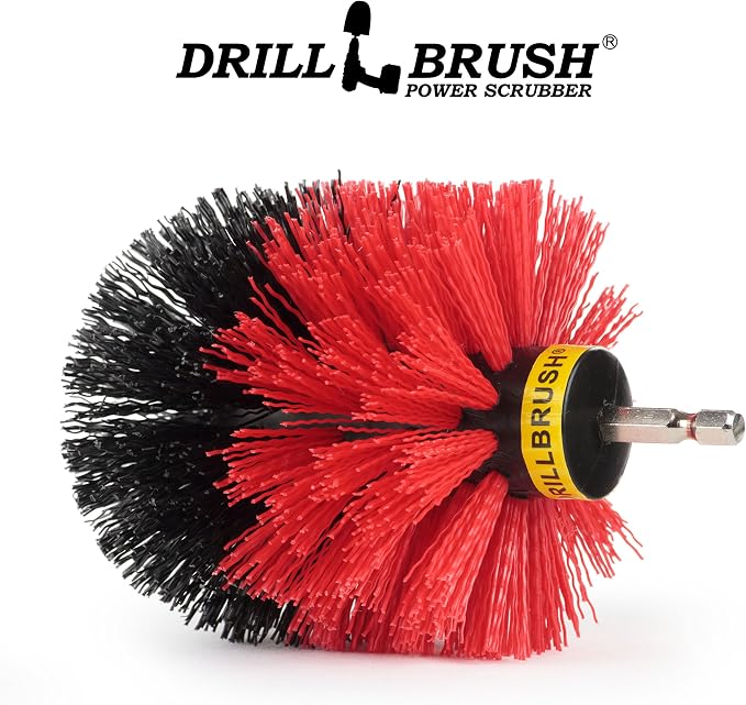 Deck Cleaning - Concrete Scrub Brush - Headstone Restoration Kit | Outdoor Cleaning Supplies - Garden Scrubbing Tool - Patio Scrubbing Brush - Bird Bath Cleaner - Garden Statues
