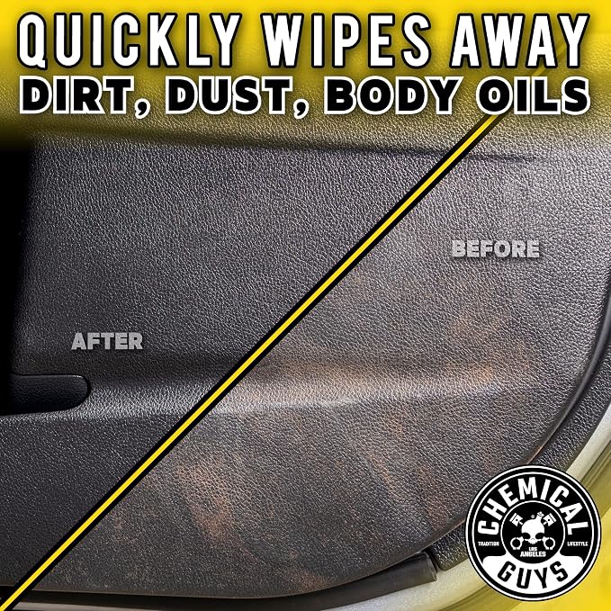 Chemical Guys SPI_663 InnerClean Interior Quick Detailer and Protectant, 1 Gal | Spray-and-wipe detailer cleans and refreshes dashboards, door panels, seats and trim, leaving a non-greasy finish