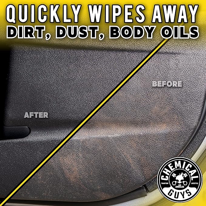 Chemical Guys, InnerClean Interior Quick Detailer & Protectant Spray, 16 oz | Spray-and-wipe detailer cleans and refreshes dashboards, door panels, seats and trim, leaving a non-greasy finish