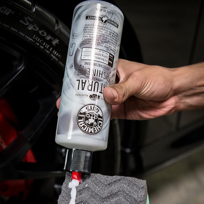 Chemical Guys, Natural Shine Satin Dressing, Plastic, Rubber & Vinyl, 16 oz | Leaves a low-key factory look, not a wet gloss, and dries without greasy residue or dashboard glare in the sun