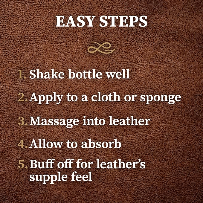 Lexol All Leather Conditioner for Car Seats and Interiors, Couches and Furniture, Shoes and Boots, Bags and Jackets, Baseball Gloves, Horse Saddles, 16.9 oz