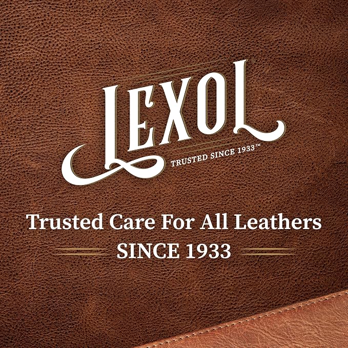 Leather Cleaner and Conditioner Kit by Lexol for Furniture Car Interiors Shoes Handbags, leather cleaner and conditioner two-step system with 2 sponges, 8 oz each