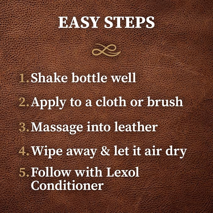 Lexol All Leather Cleaner 16.9 oz – Deep Cleaning formula for car interior, couches, furniture, shoes, boots, purses, jackets, gloves, saddles and motorcycle gear